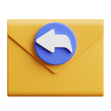 Replay Email  3D Icon