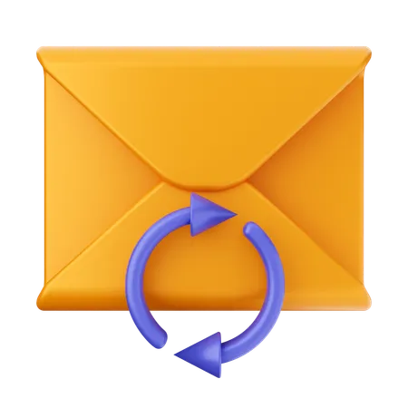 Mensagem de e-mail de repetição  3D Icon