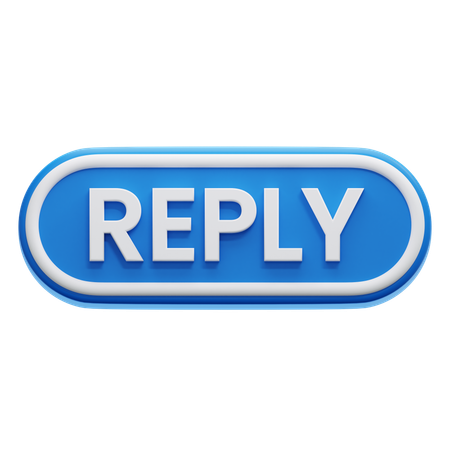 Reply Button  3D Icon