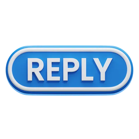 Reply Button  3D Icon