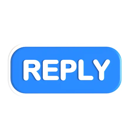 Reply Button  3D Icon