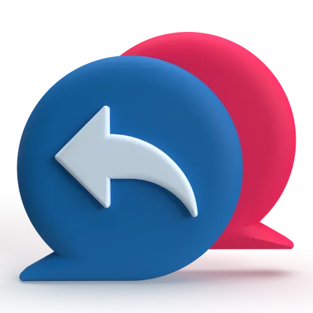 Reply Chat  3D Icon