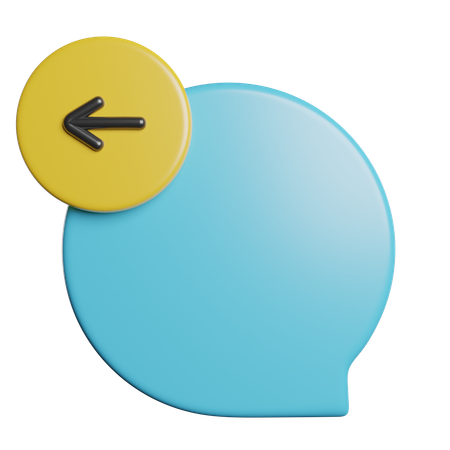 Reply Chat  3D Icon