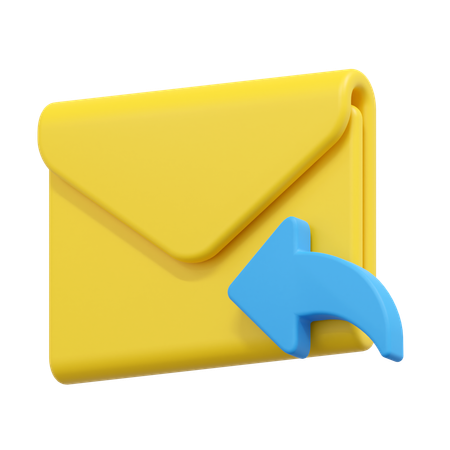 Reply email  3D Icon