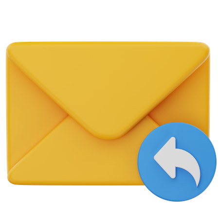 답장 이메일  3D Icon