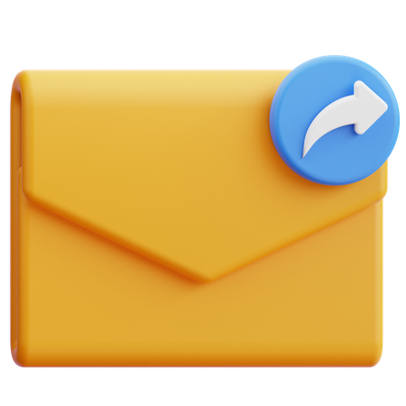 Reply email  3D Icon