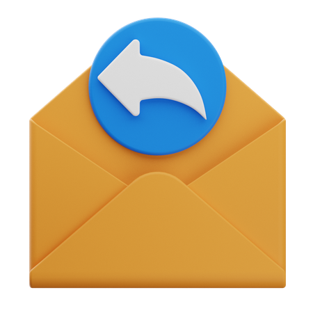Reply Email  3D Icon