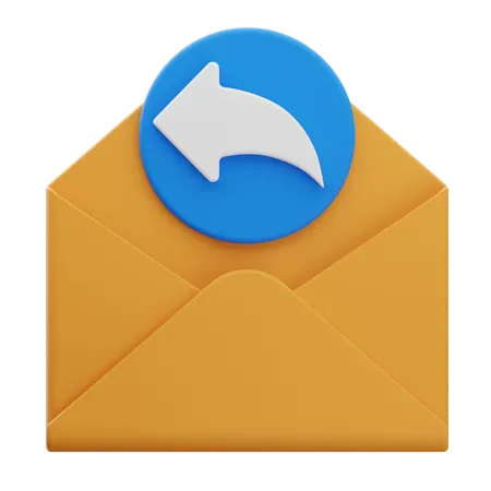 Reply Email  3D Icon