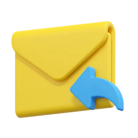 Reply email  3D Icon