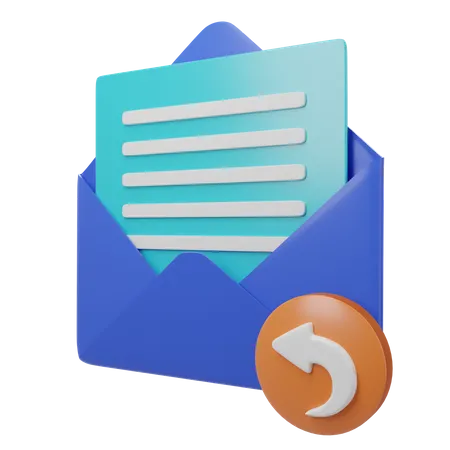 Reply Email  3D Icon