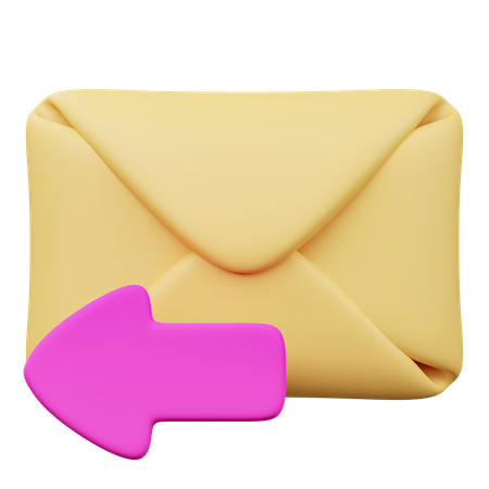Reply Mail  3D Icon