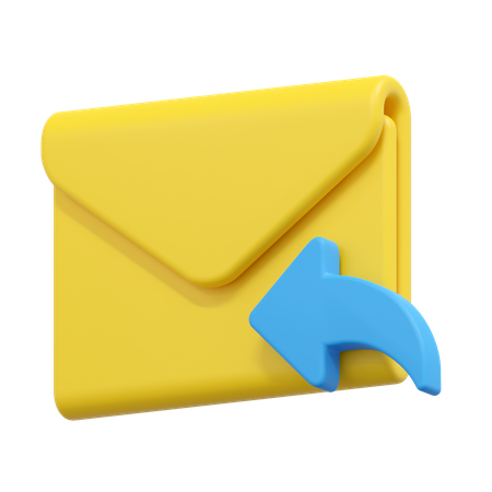 Email de réponse  3D Icon