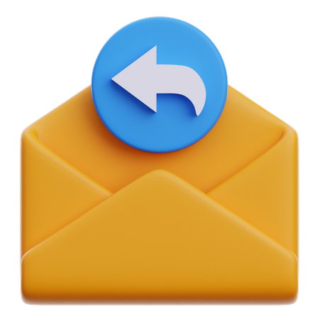 Email de réponse  3D Icon