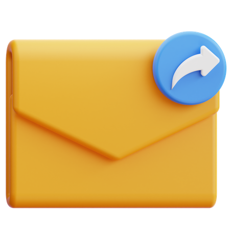 Email de réponse  3D Icon