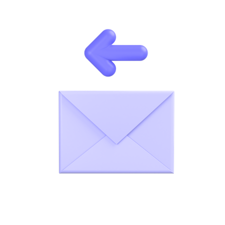 Courrier de réponse  3D Icon