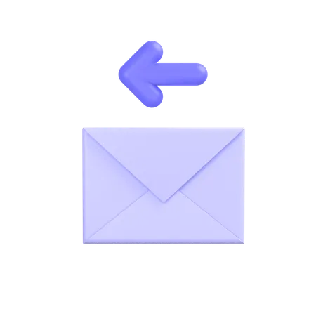 Courrier de réponse  3D Icon