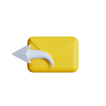 Courrier de réponse  3D Icon