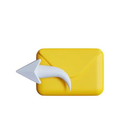 Courrier de réponse  3D Icon