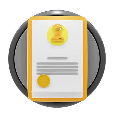 Report Card 3 D Icon And Illustration 3D Icon