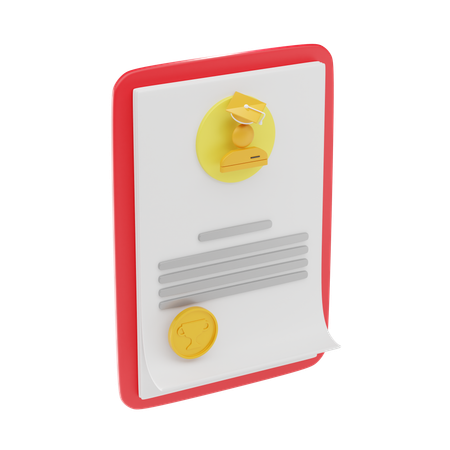 Report Card  3D Icon