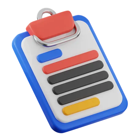 Report Clipboard  3D Icon