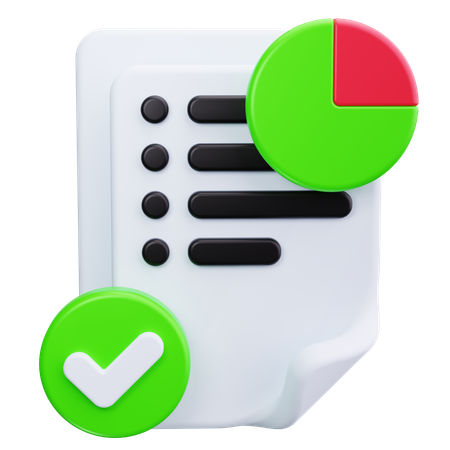 Report Document  3D Icon