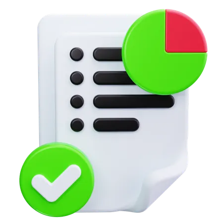 Report Document  3D Icon