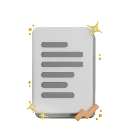 Report File  3D Icon