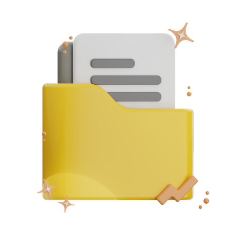 Report Folder  3D Icon