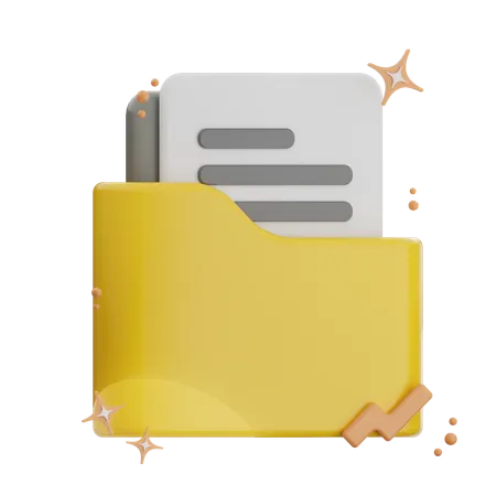 Report Folder  3D Icon
