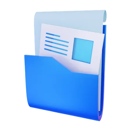 Report Folder  3D Icon