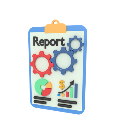 Report Management  3D Icon