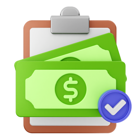 Report Money  3D Icon