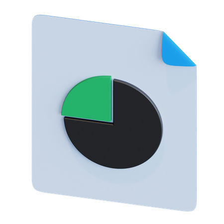 Report Pie Chart  3D Icon