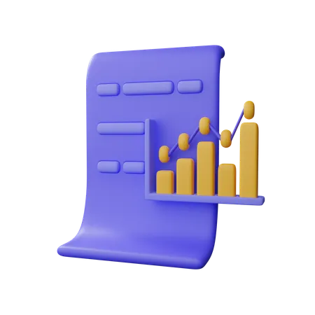 Report With Chart Download This Item Now 3D Icon