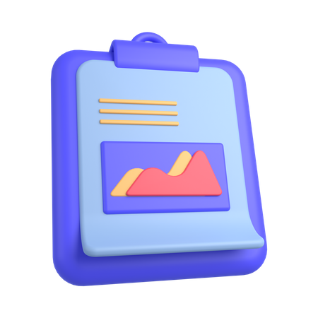 Reporte de negocios  3D Icon