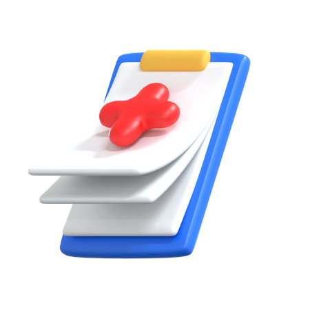 Reporte de salud  3D Icon