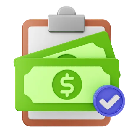 Reportar dinero  3D Icon