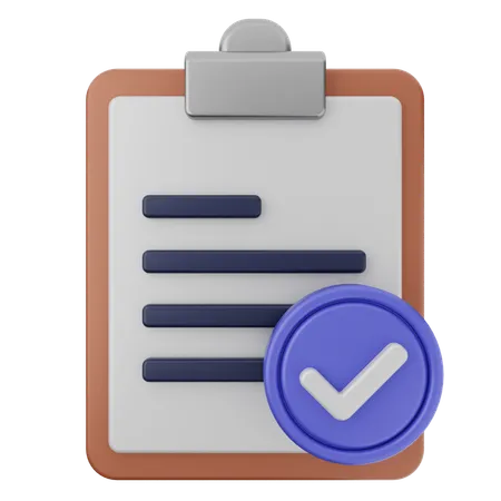 Verificación de informe  3D Icon