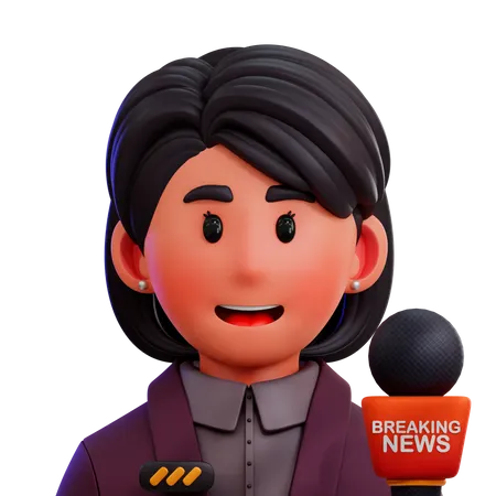 Reporter  3D Icon