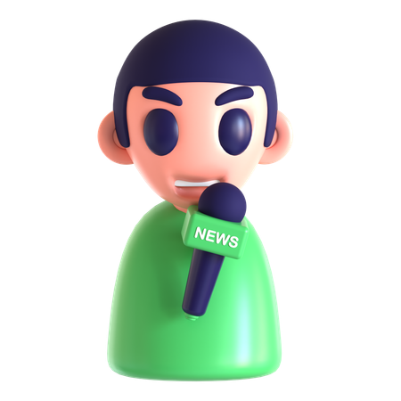 Reporter  3D Icon