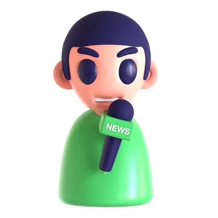 Reporter  3D Icon