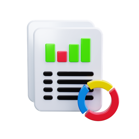 Reporting  3D Icon