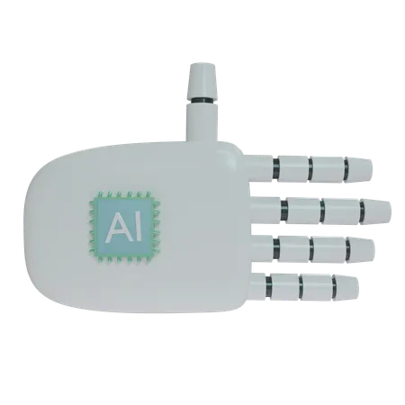 Reposamanos Robot Blanco  3D Icon