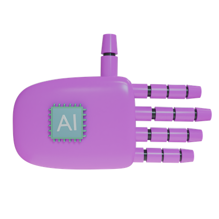 Reposamanos para robot Magenta  3D Icon