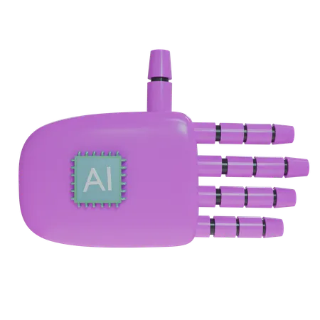 Reposamanos para robot Magenta  3D Icon