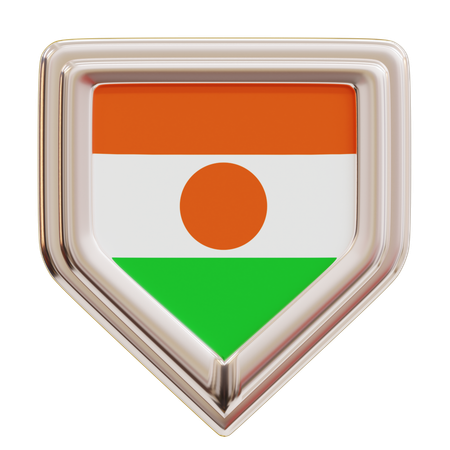 Representing Niger Flag  3D Icon
