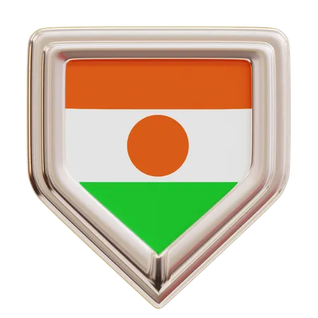 Representing Niger Flag  3D Icon