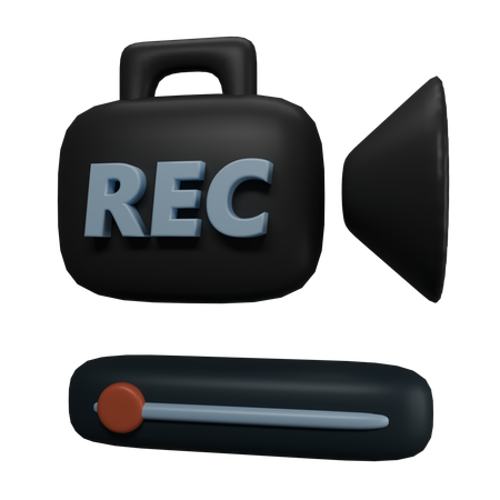 Reproducir grabación  3D Icon