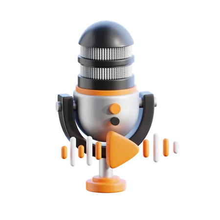 Reproducir podcast  3D Icon